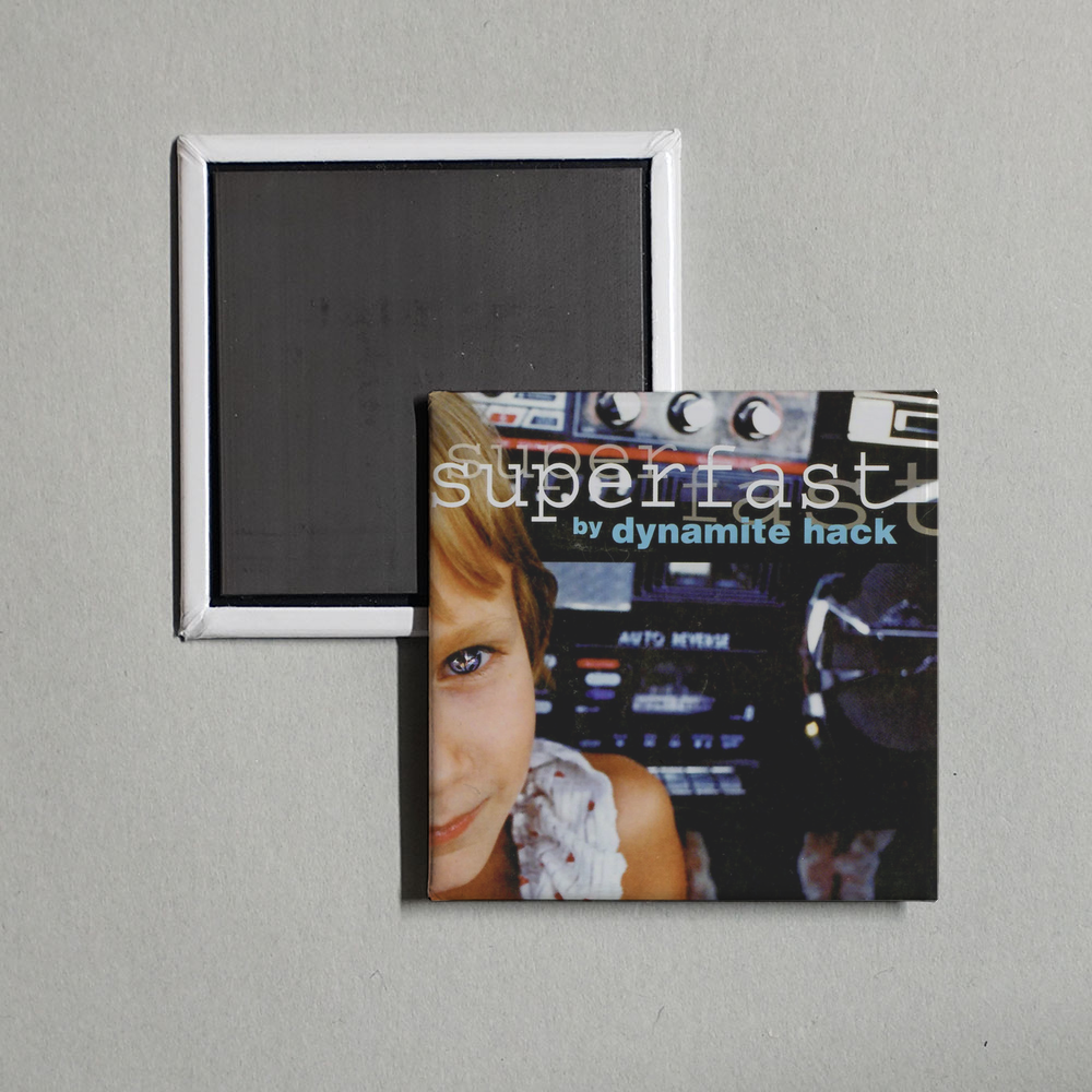 Dynamite Hack - Superfast Album Cover Fridge Magnet