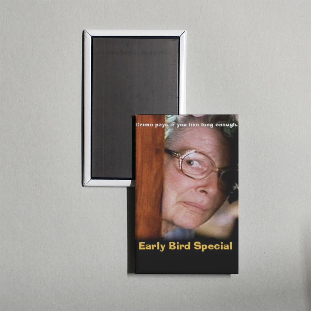 Early Bird Special Mini Movie Fridge Magnet