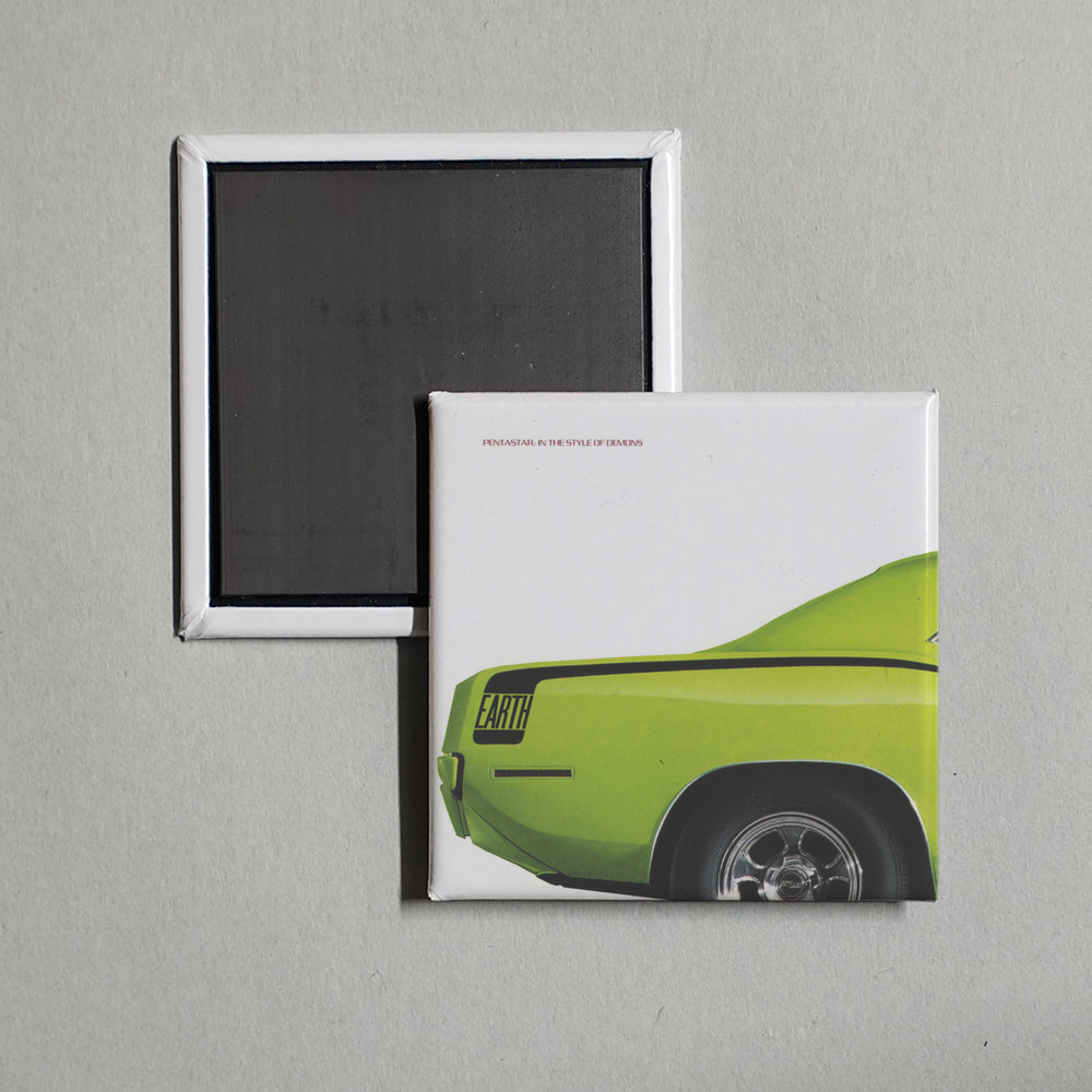 Earth - Pentastar In The Style of Demons Album Cover Fridge Magnet