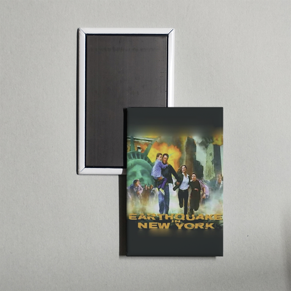Earthquake in New York Mini Movie Fridge Magnet
