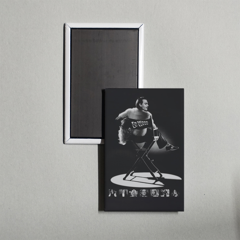 Ed Wood Mini Movie Fridge Magnet