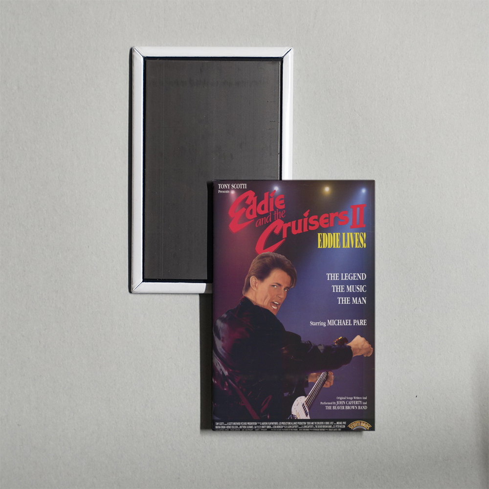 Eddie and the Cruisers II Eddie Lives! B Mini Movie Fridge Magnet