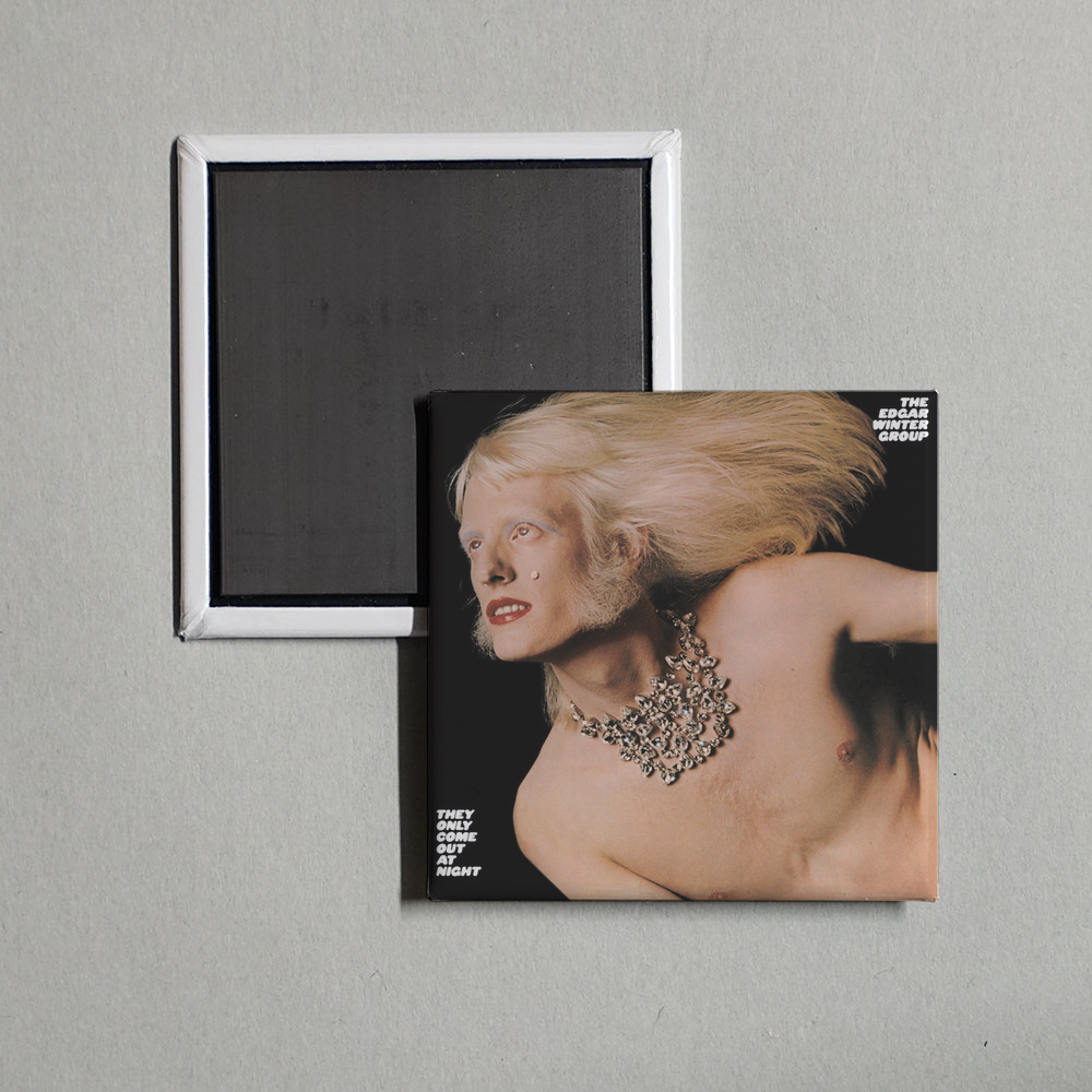 Edgar Winter - They Only Come Out At Night Album Cover Fridge Magnet