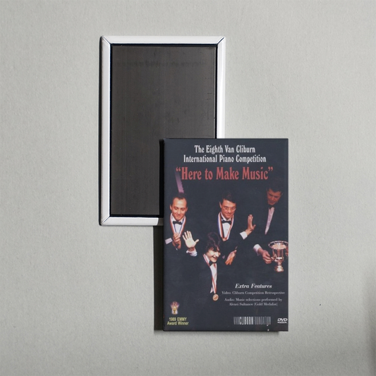 Eighth Van Cliburn International Piano Competition Here to Make Music Mini Movie Fridge Magnet