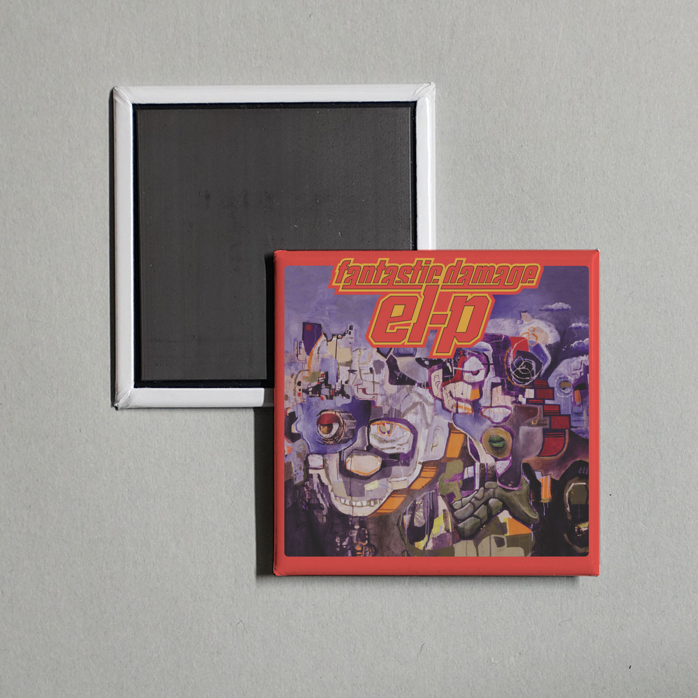 El-P - Fantastic Damage Album Cover Fridge Magnet