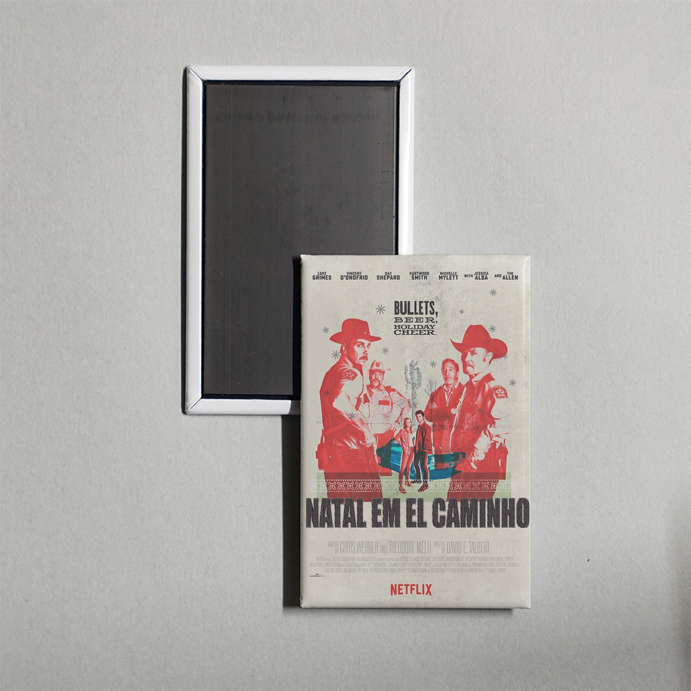 El Camino Christmas Mini Movie Fridge Magnet