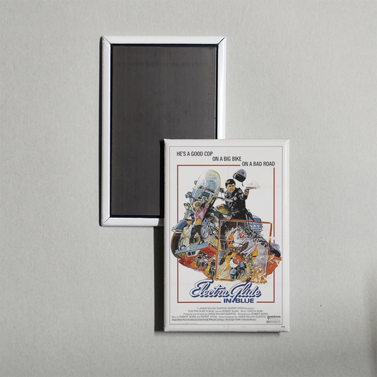 Electra Glide in Blue Mini Movie Fridge Magnet