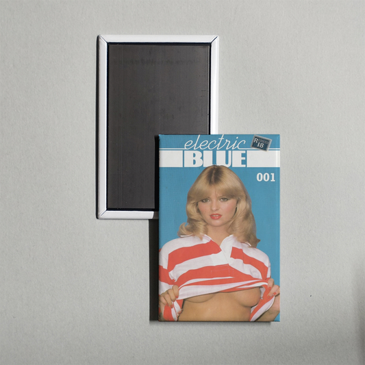 Electric Blue 001 Mini Movie Fridge Magnet