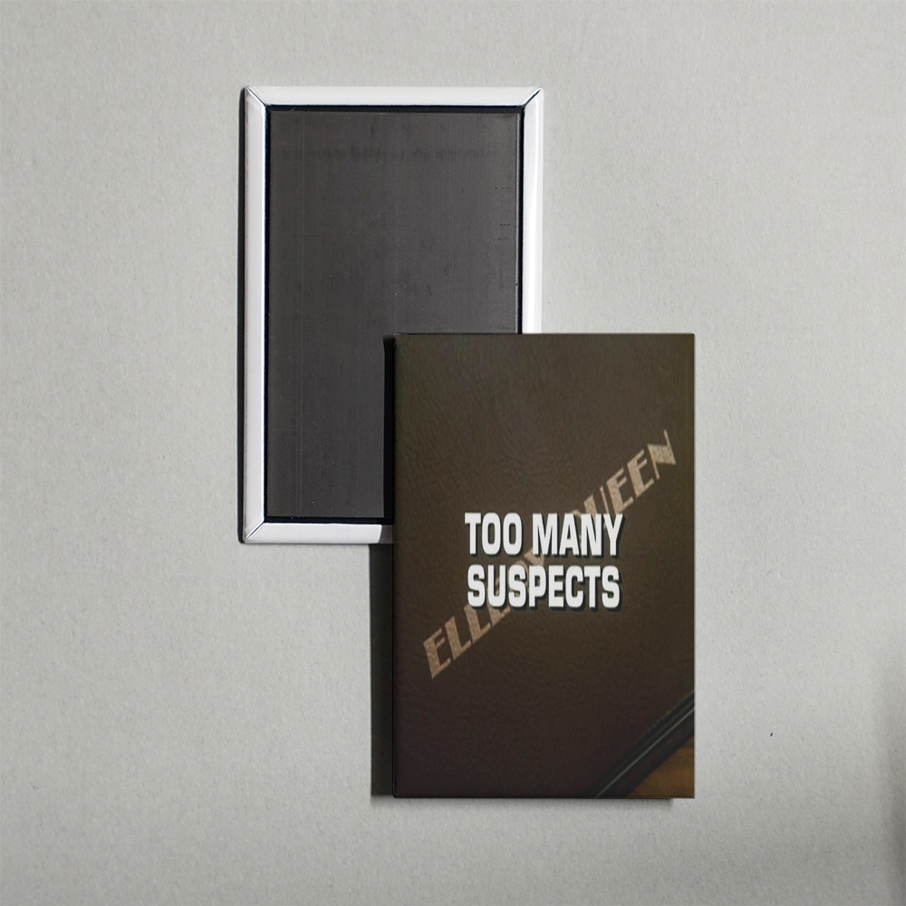 Ellery Queen Too Many Suspects Mini Movie Fridge Magnet