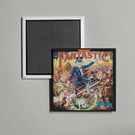 Elton John - Captain Fantastic And The Brown Dirt Cowboy Album Cover Fridge Magnet
