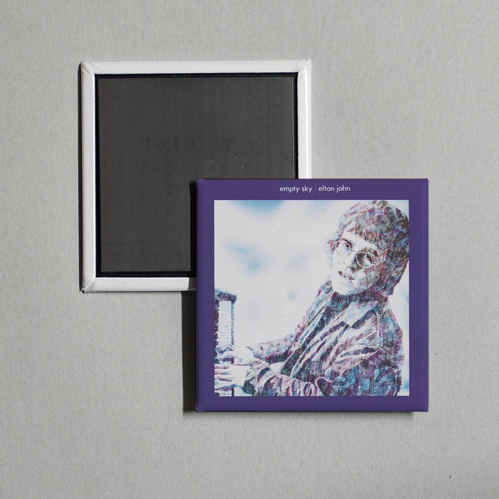 Elton John - Empty Sky Album Cover Fridge Magnet