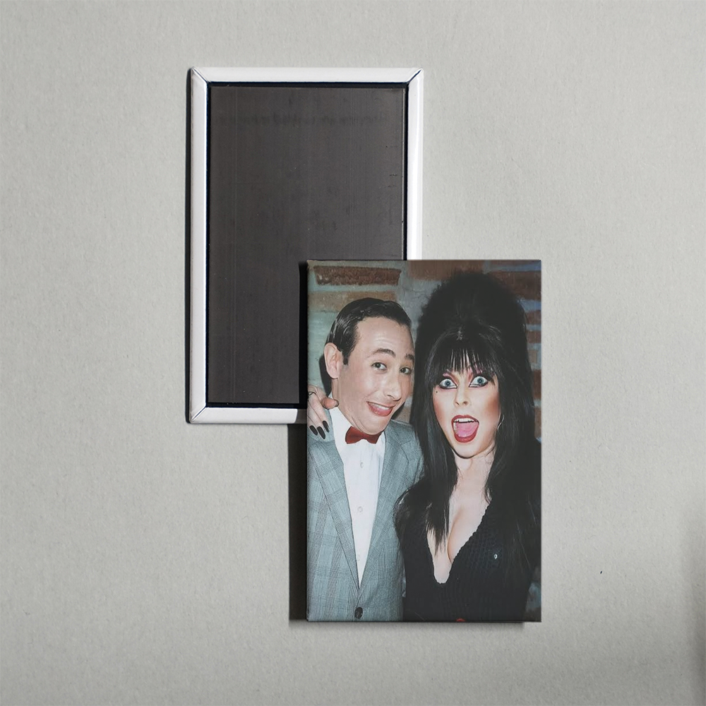 Elvira Pee Wee Cassandra Peterson Fridge Magnet