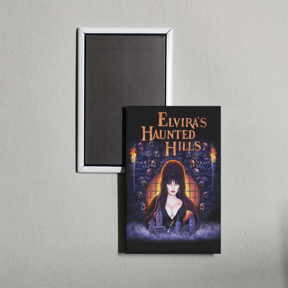 Elvira's Haunted Hills Mini Movie Fridge Magnet