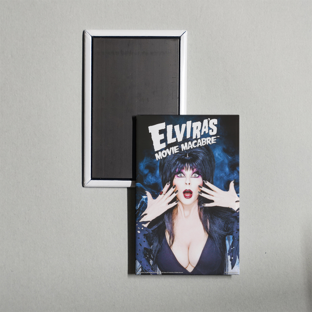 Elvira's Movie Macabre Mini Movie Fridge Magnet
