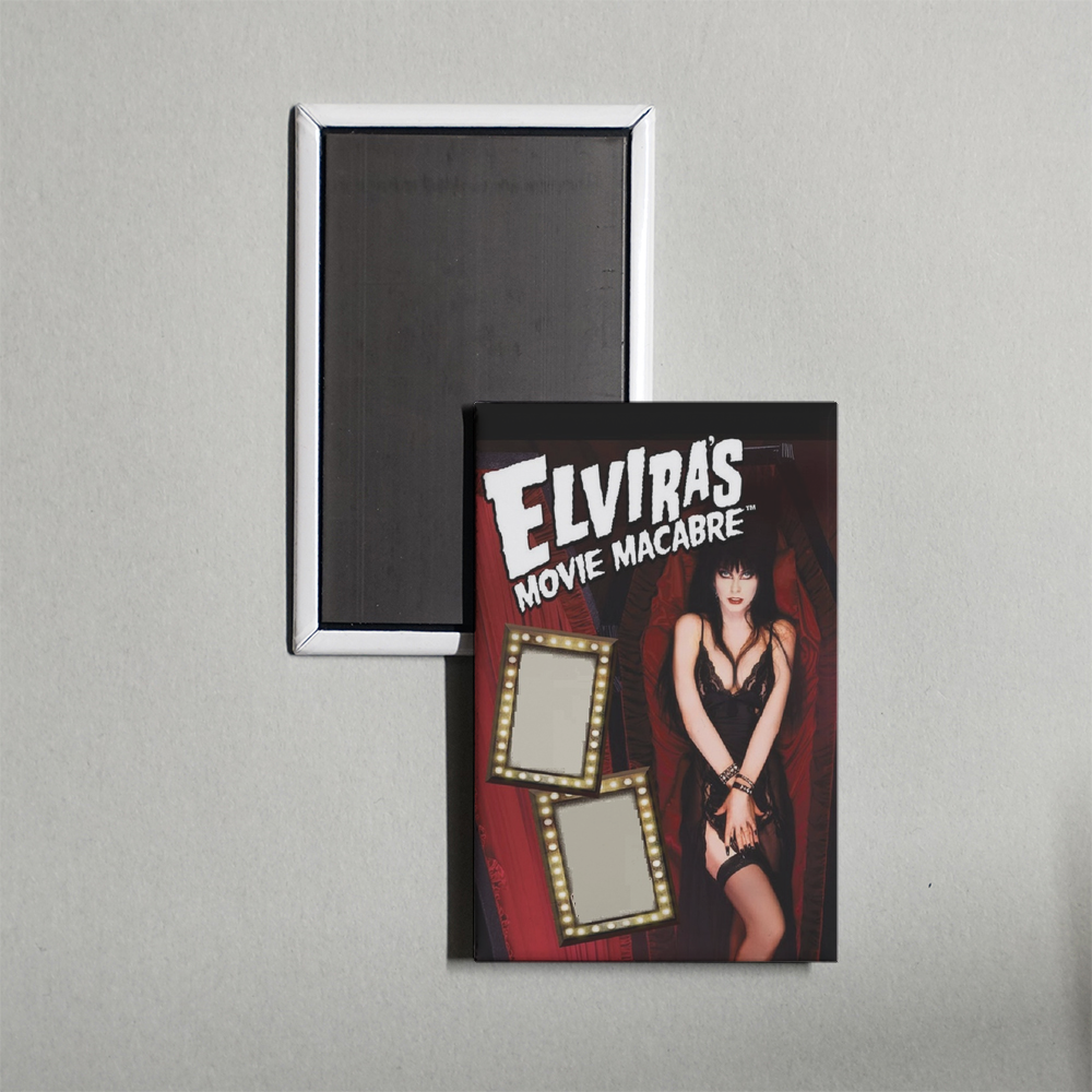 Elvira's Movie Macabre E Mini Movie Fridge Magnet