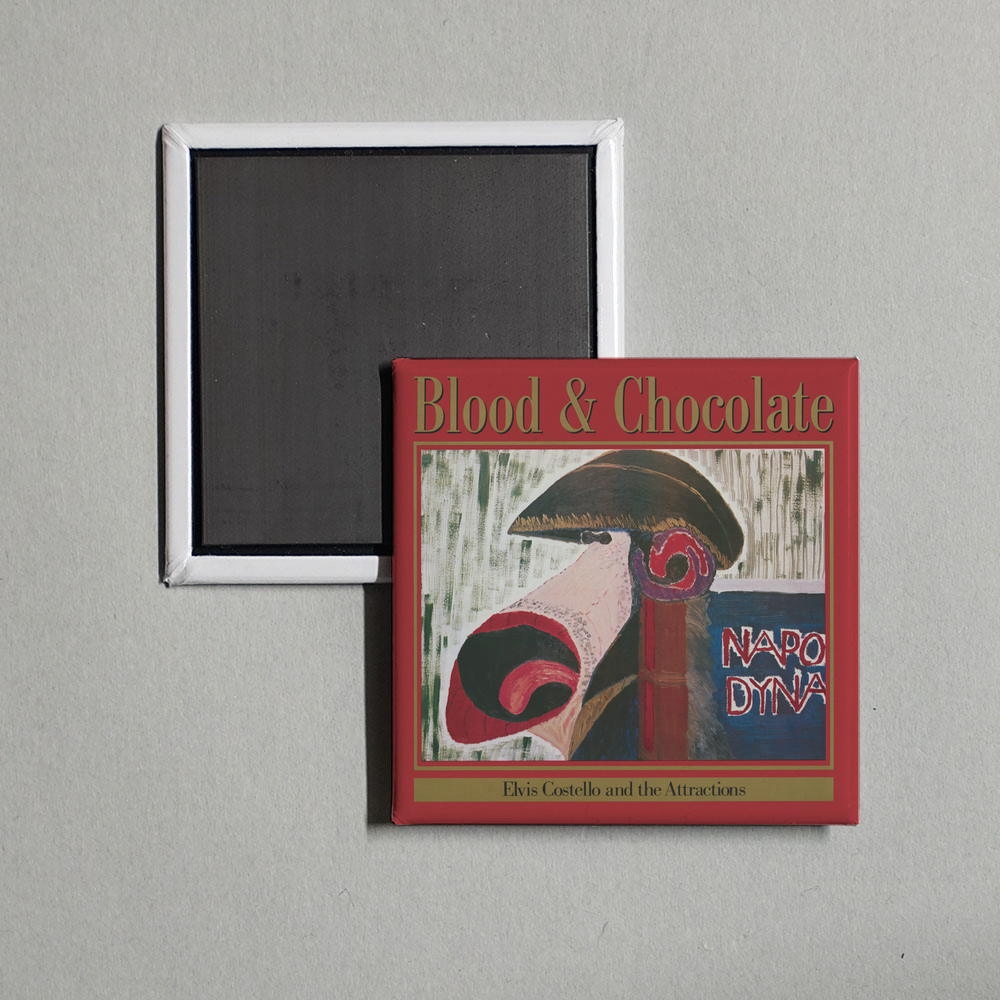 Elvis Costello & The Attractions - Blood And Chocolate Album Cover Fridge Magnet