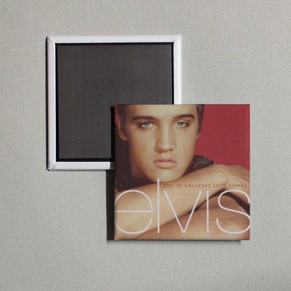 Elvis Presley - 50 Greatest Love Songs Album Cover Fridge Magnet