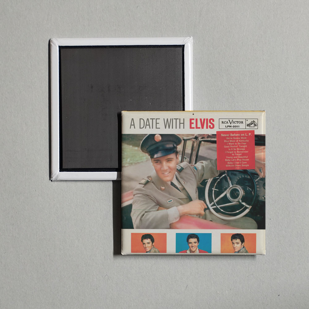 Elvis Presley - A Date With Elvis Album Cover Fridge Magnet