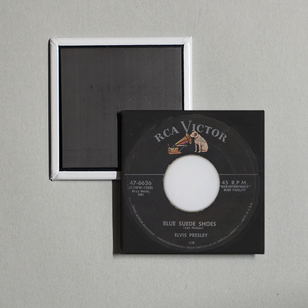 Elvis Presley - Blue Suede Shoes Album Cover Fridge Magnet