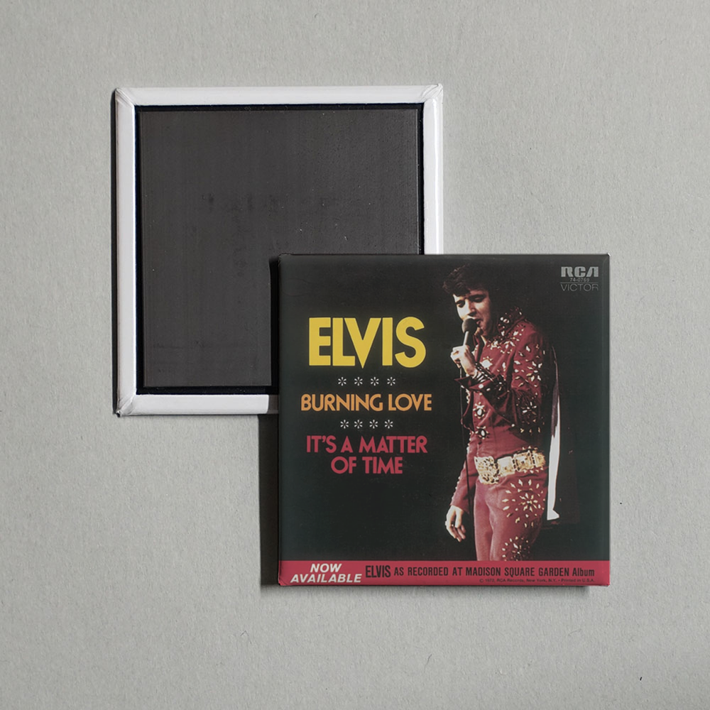 Elvis Presley - Burning Love Album Cover Fridge Magnet