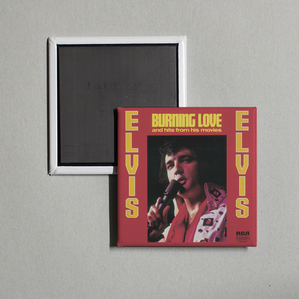 Elvis Presley - Burning Love 2 Album Cover Fridge Magnet