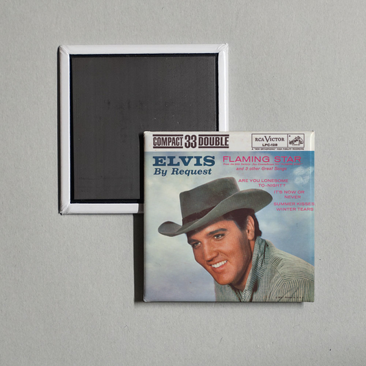 Elvis Presley - By Request Flaming Star Album Cover Fridge Magnet