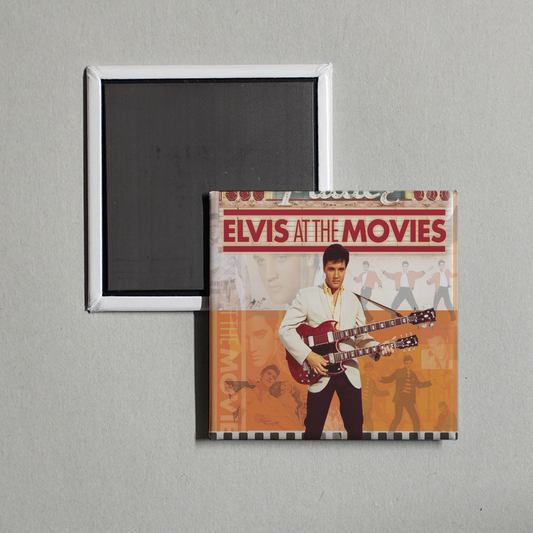 Elvis Presley - Elvis At The Movies Album Cover Fridge Magnet