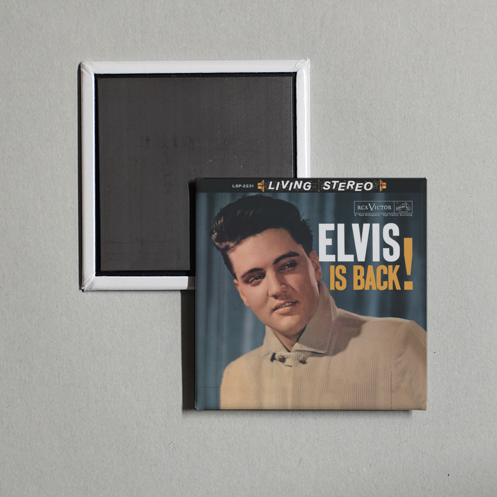 Elvis Presley - Elvis Is Back Album Cover Fridge Magnet