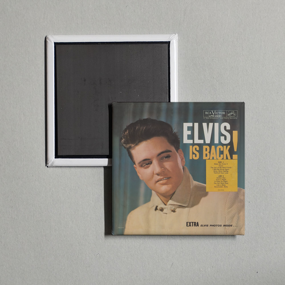 Elvis Presley - Elvis Is BackA Album Cover Fridge Magnet