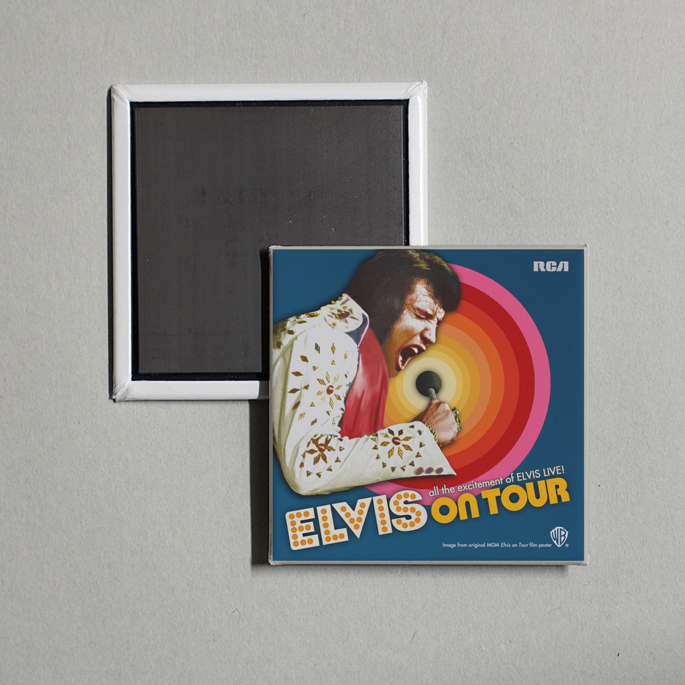 Elvis Presley - Elvis On Tour Album Cover Fridge Magnet