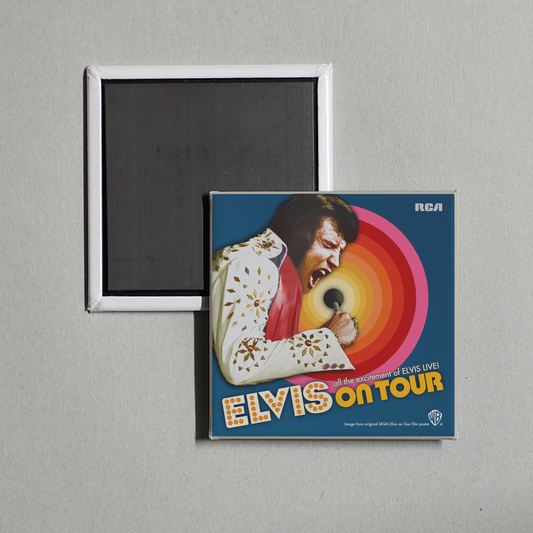 Elvis Presley - Elvis On Tour Album Cover Fridge Magnet