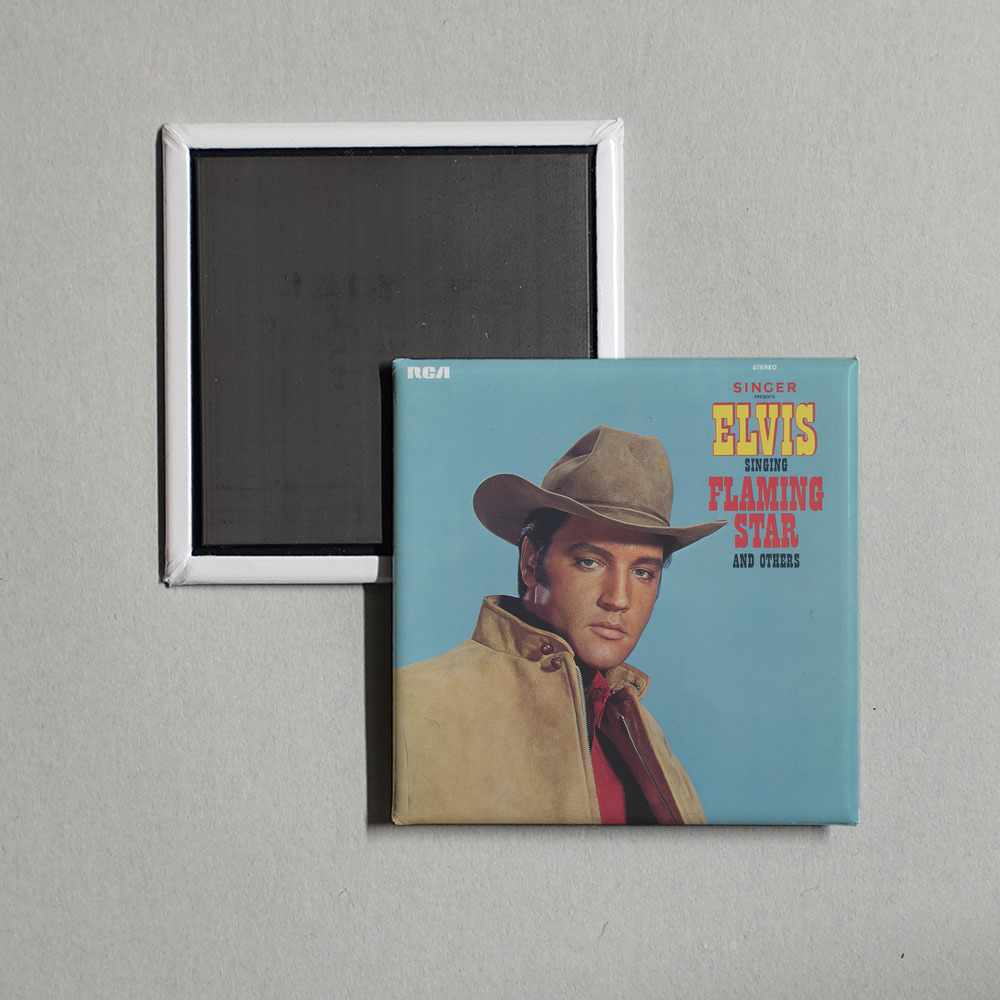 Elvis Presley - Elvis Sings Flaming Star Album Cover Fridge Magnet