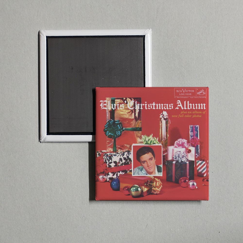 Elvis Presley - Elvis' Christmas Album Album Cover Fridge Magnet