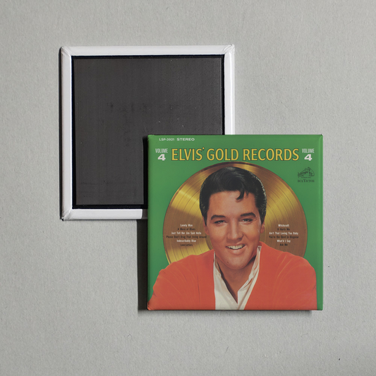 Elvis Presley - Elvis' Gold Records, Vol. 4 Album Cover Fridge Magnet
