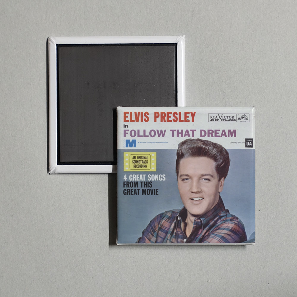 Elvis Presley - Follow That Dream Album Cover Fridge Magnet