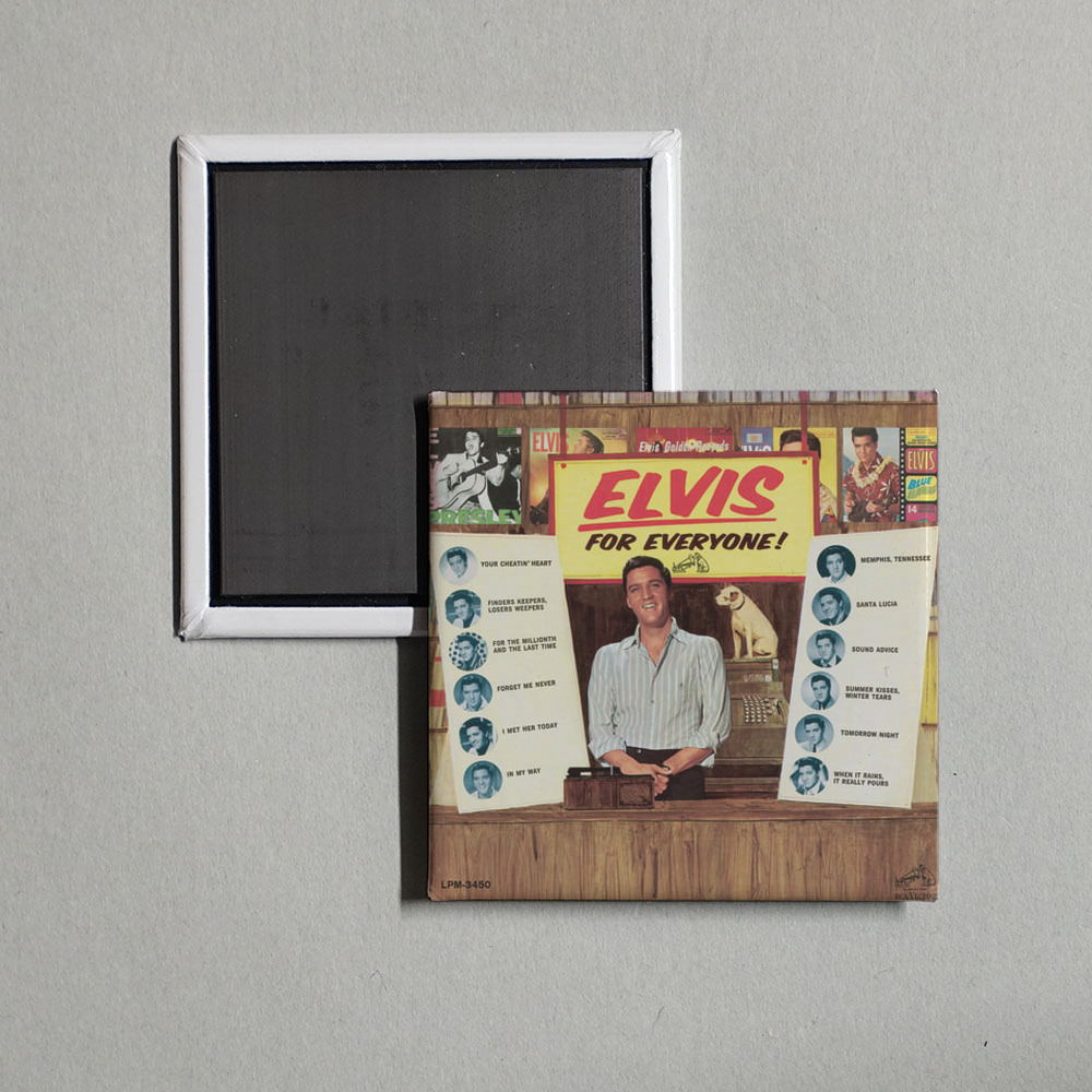 Elvis Presley - For Everyone Album Cover Fridge Magnet