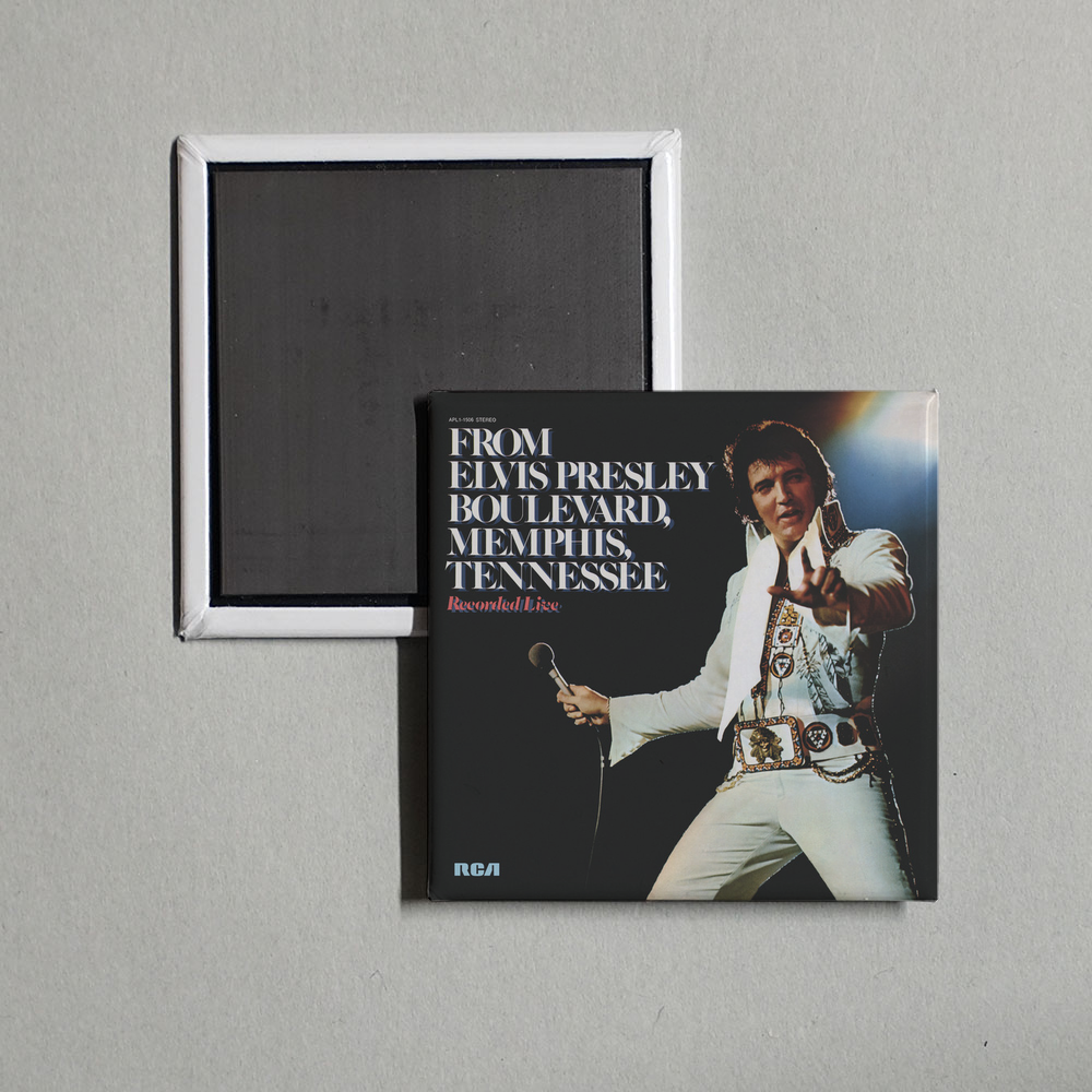 Elvis Presley - From Elvis Presley Boulevard, Memphis, Tennessee Album Cover Fridge Magnet