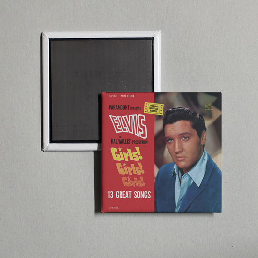 Elvis Presley - Girls! Girls! Girls! Album Cover Fridge Magnet