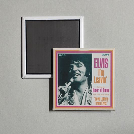Elvis Presley - I'm Leavin Heart of Rome Album Cover Fridge Magnet