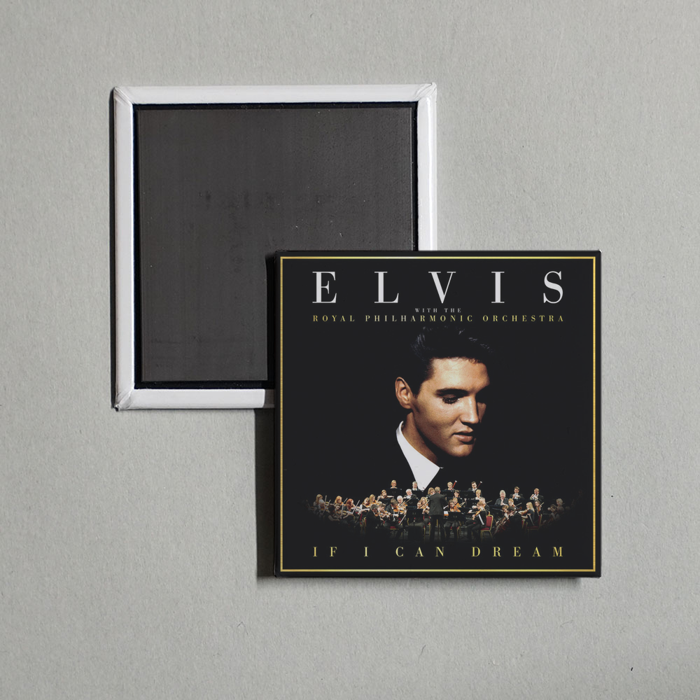 Elvis Presley - If I Can Dream Elvis Presley with the Royal Philharmonic Orchestra Album Cover Fridge Magnet