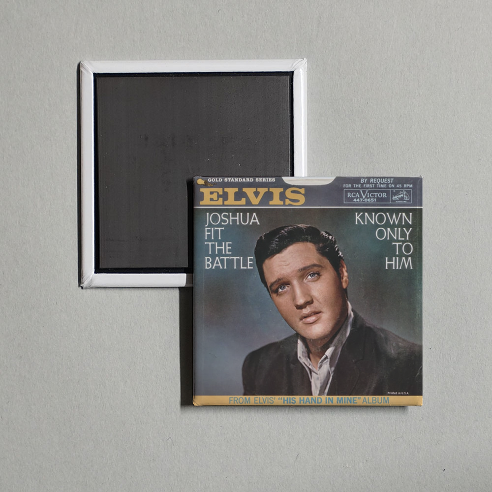 Elvis Presley - Joshua Fit The Battle Album Cover Fridge Magnet