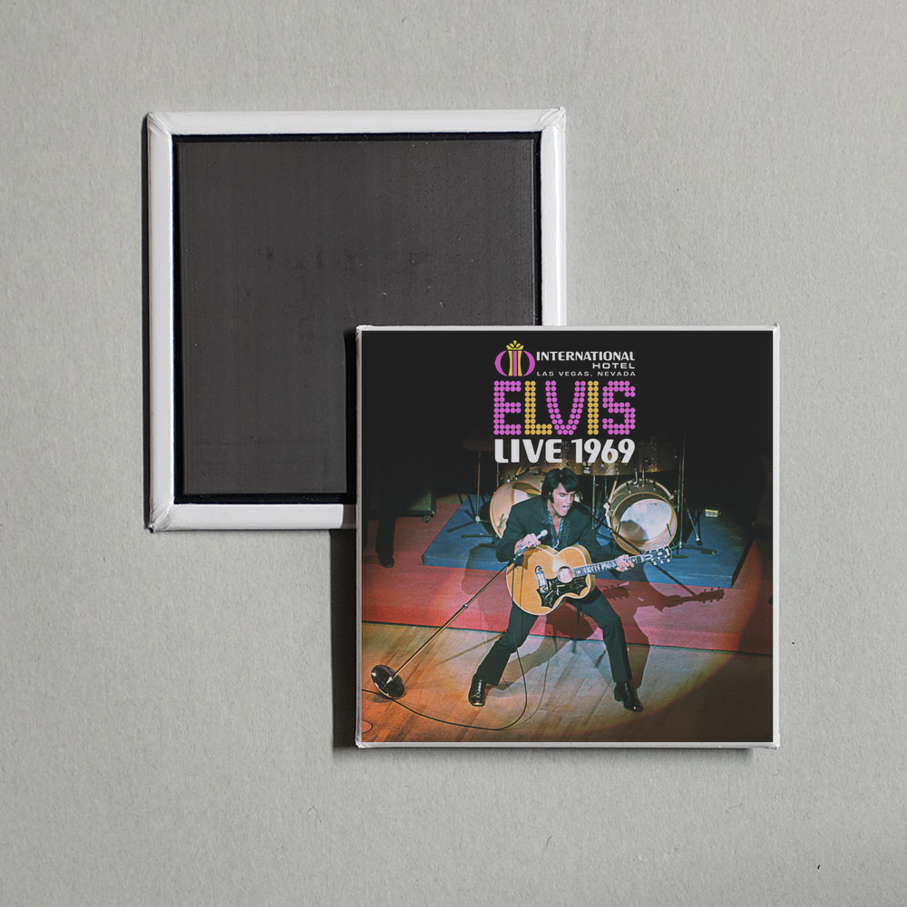 Elvis Presley - Live 1969 Album Cover Fridge Magnet