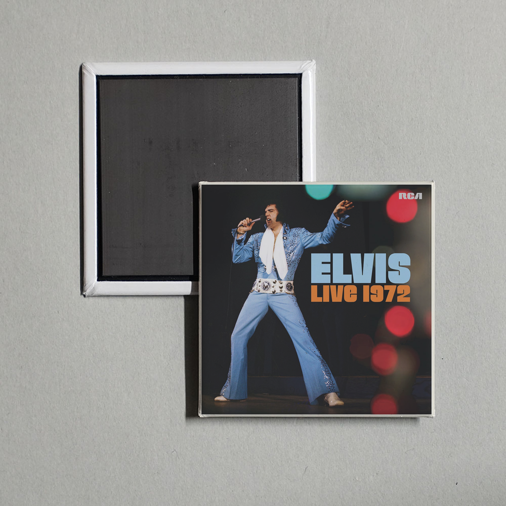 Elvis Presley - Live 1972 Album Cover Fridge Magnet