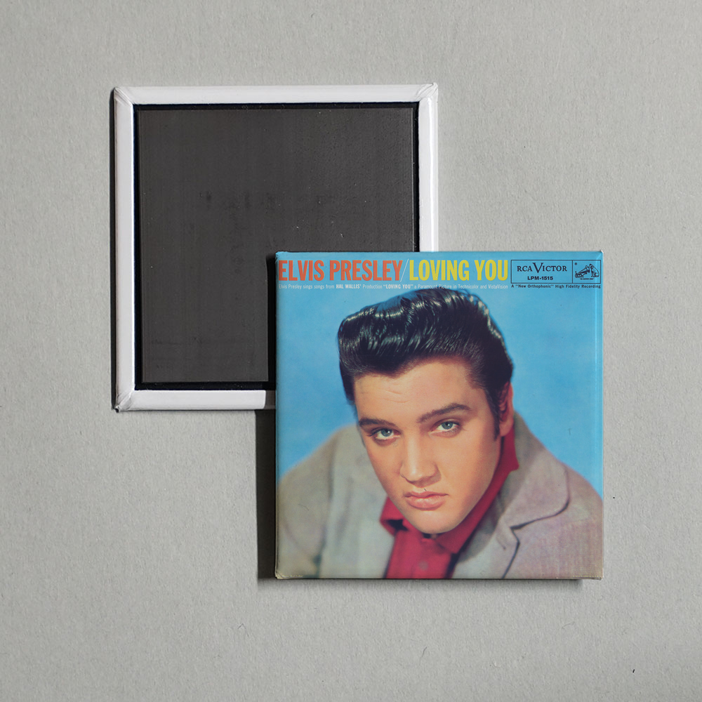 Elvis Presley - Loving You Album Cover Fridge Magnet