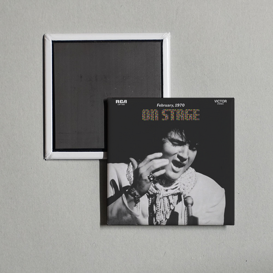 Elvis Presley - On Stage (Live) Album Cover Fridge Magnet