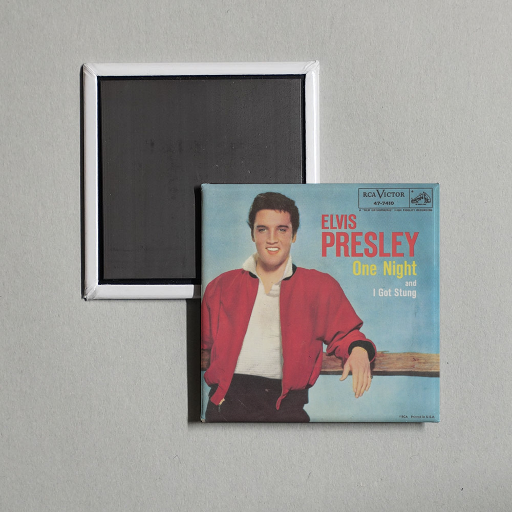 Elvis Presley - One Night Album Cover Fridge Magnet