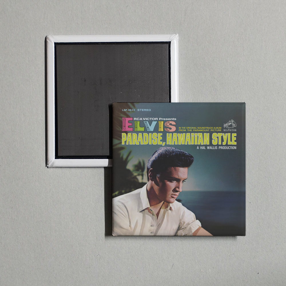 Elvis Presley - Paradise, Hawaiian Style Album Cover Fridge Magnet