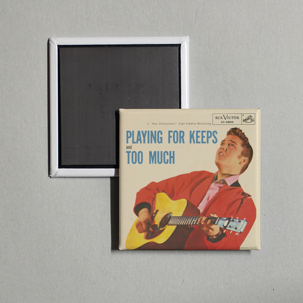 Elvis Presley - Playing For Keeps Album Cover Fridge Magnet