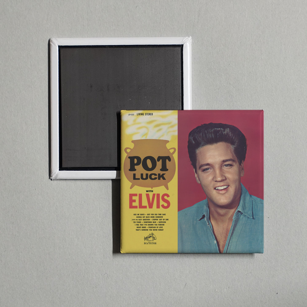 Elvis Presley - Pot Luck Album Cover Fridge Magnet