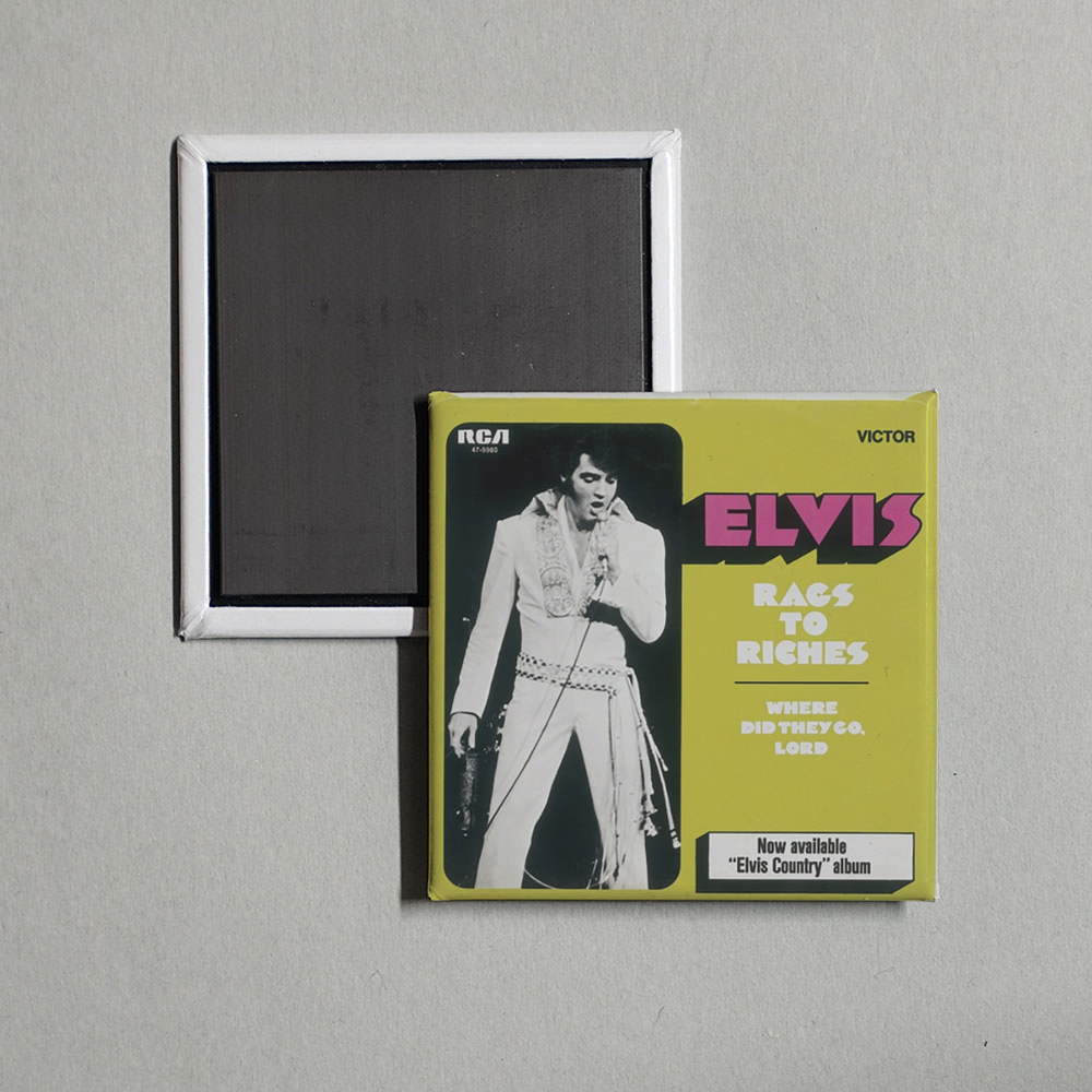 Elvis Presley - Rags to Riches Album Cover Fridge Magnet